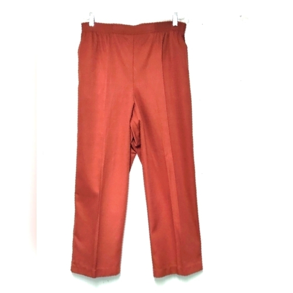 Alfred Dunner women's pants burnt orange Size: 16 - Picture 1 of 5